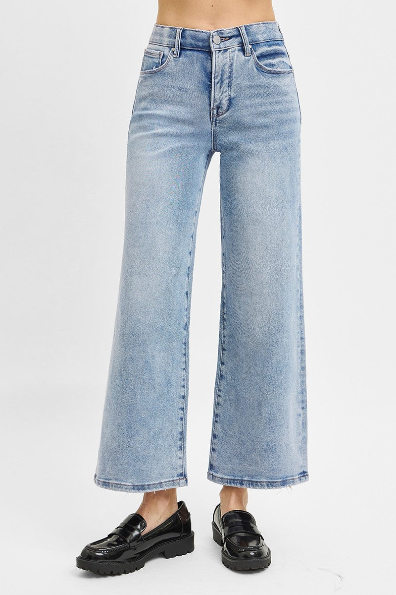 Risen Tummy Control High Rise Crop Wide