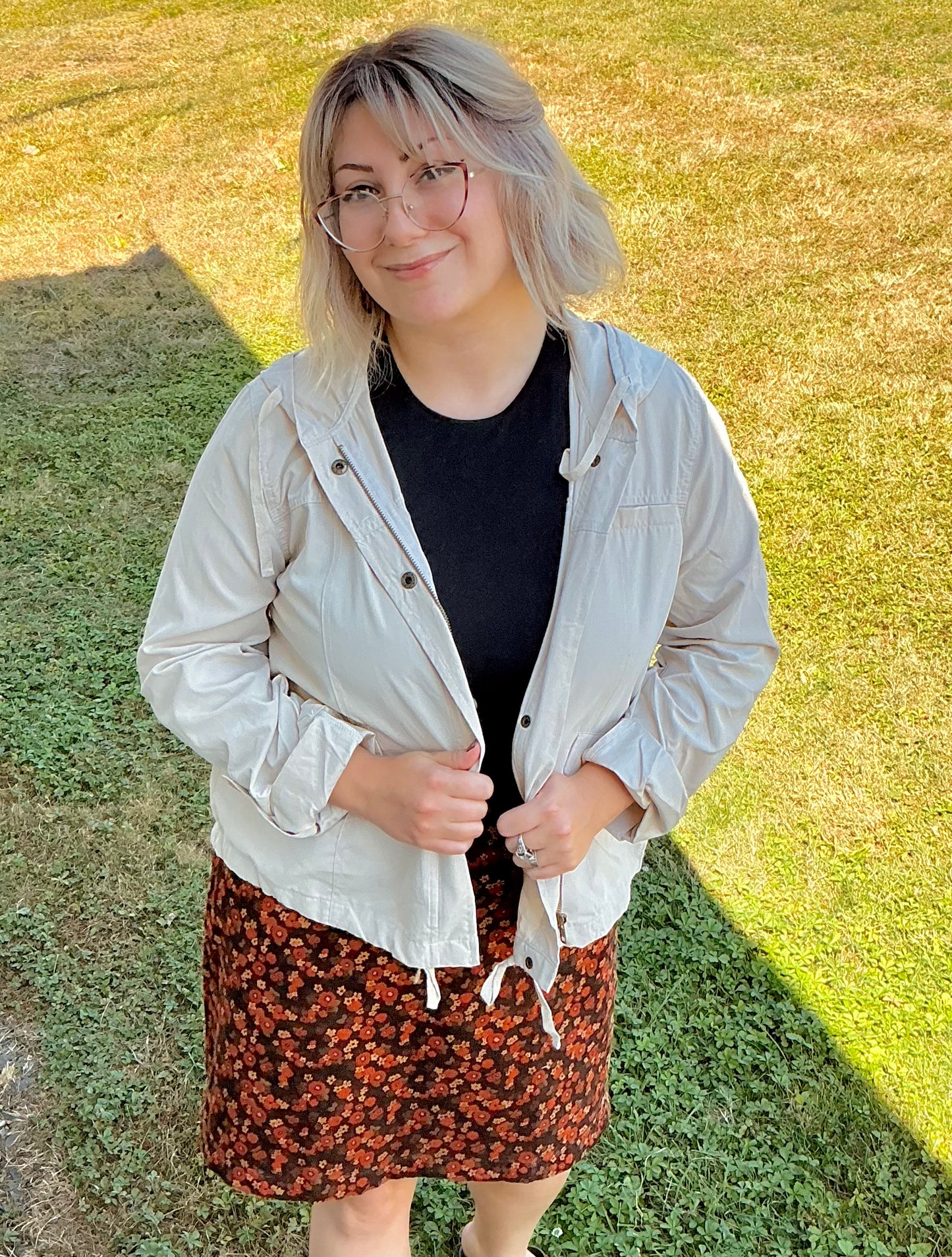 Snap Button Zip Up Hoodie