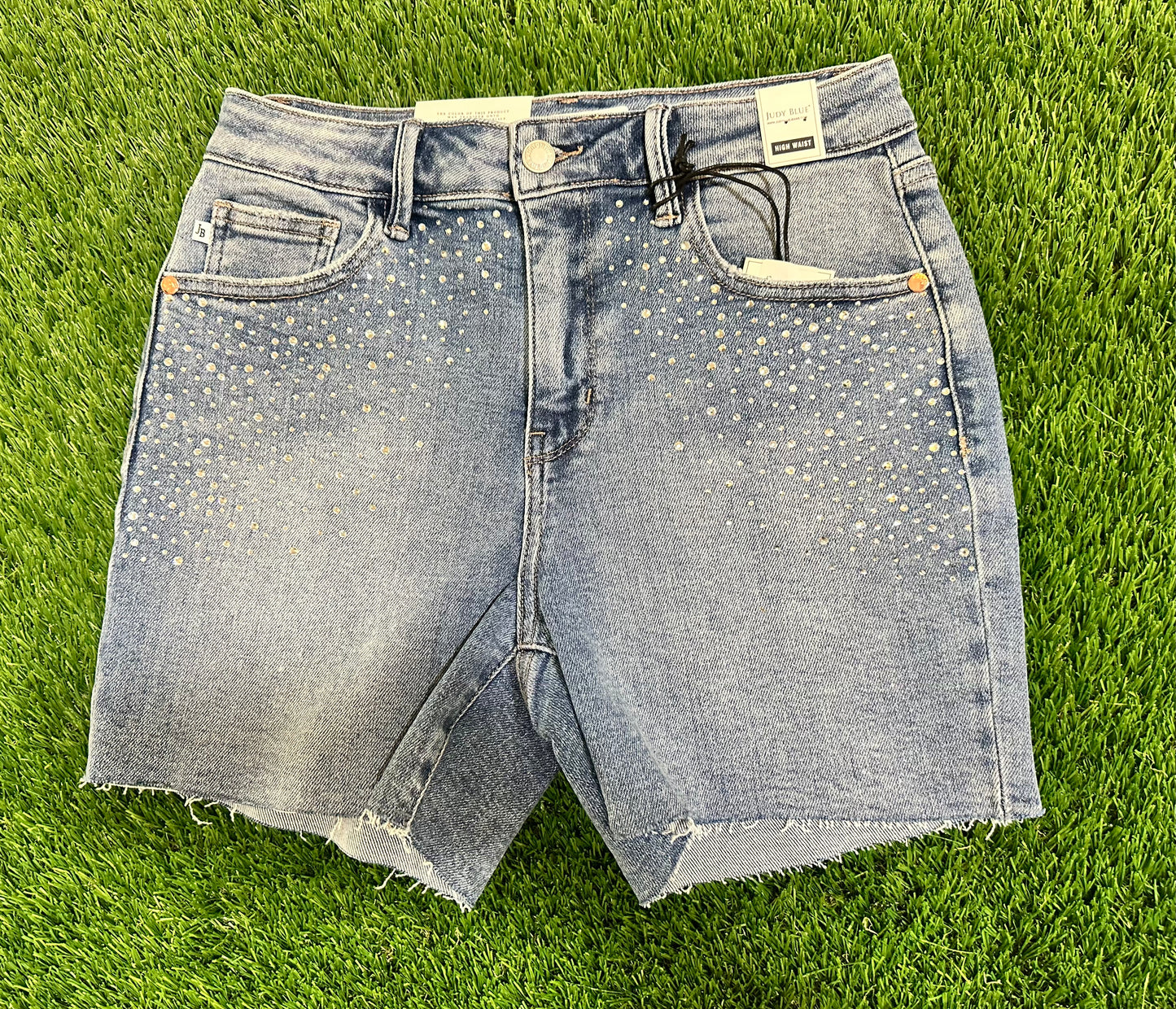 Judy Blue High Waist Rhinestone Shorts