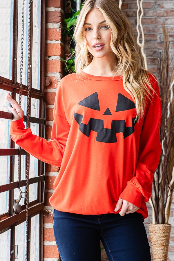 Halloween Pumpkin Top