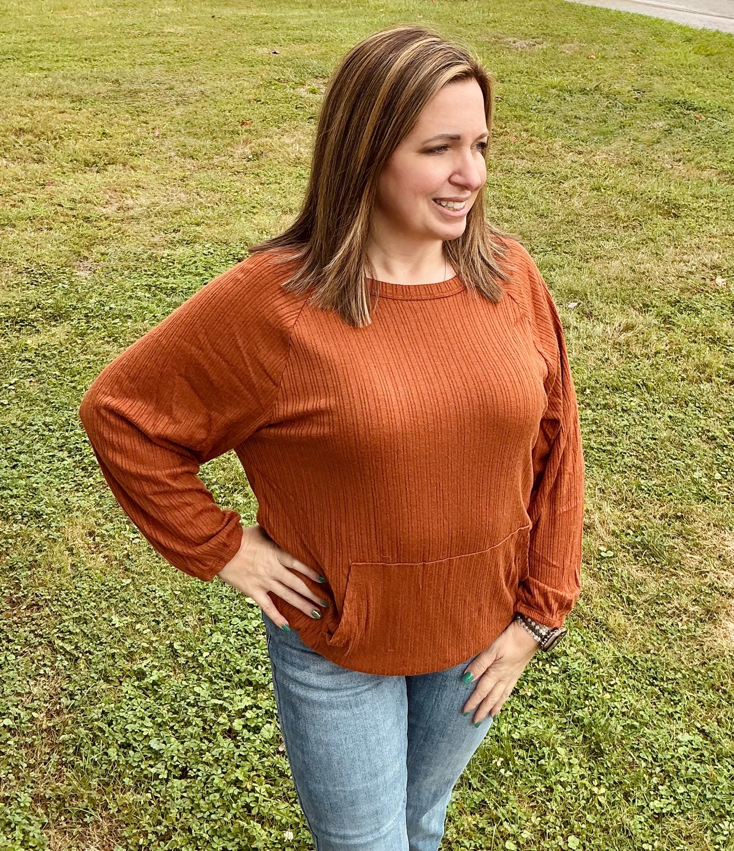Solid Top with Kangaroo Pocket