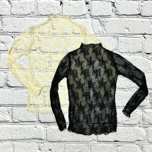 Lace Mesh Sheer Top