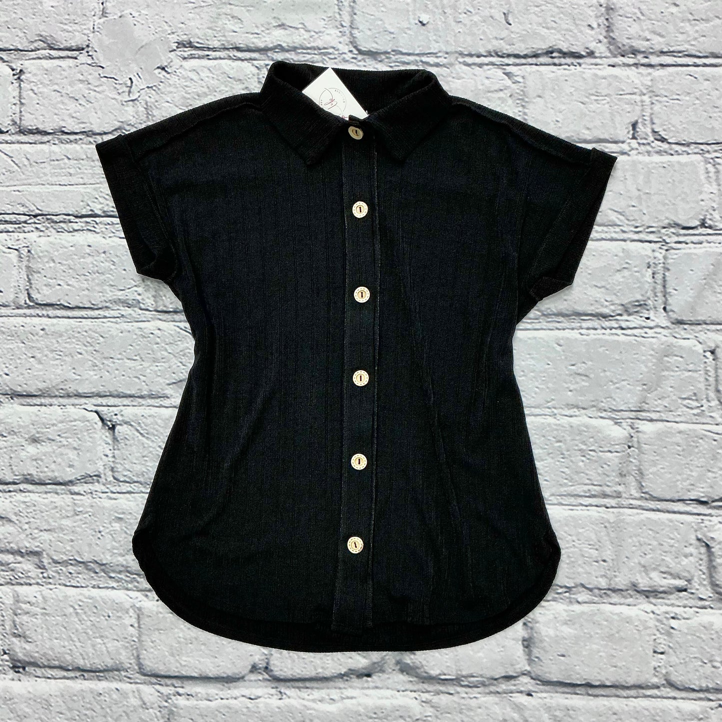 Black Button Up Blouse