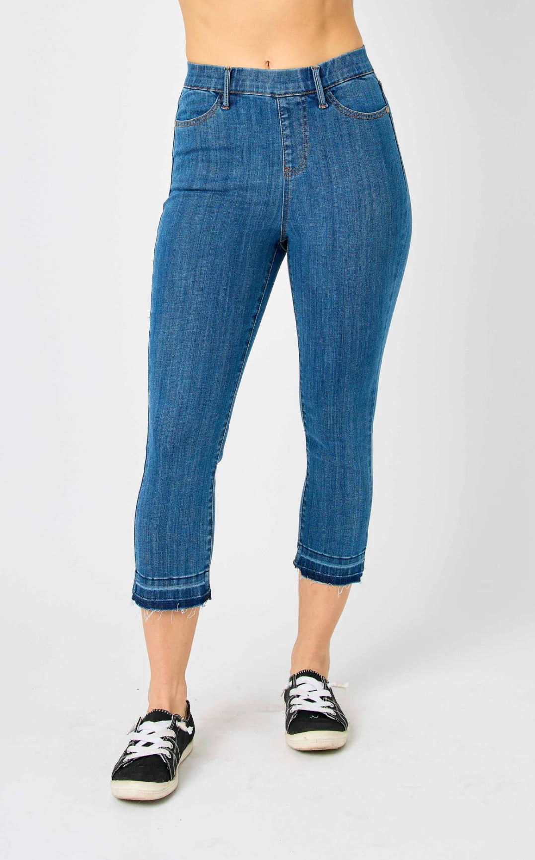Judy Blue High Waist Pull On Capri