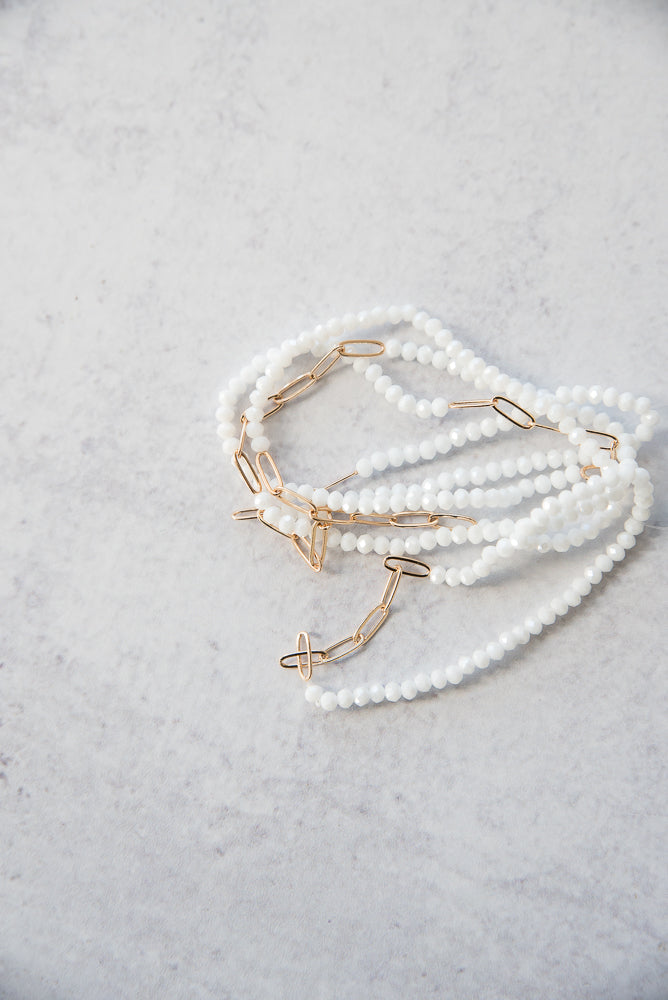 *Sample Sale - Romantic Style Bracelet in White *FINAL SALE*