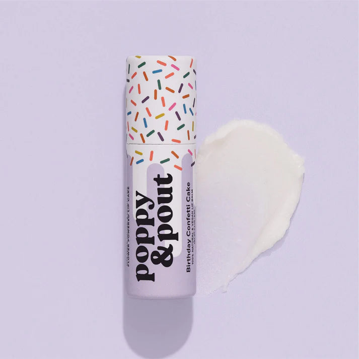 Poppy + Pout Lip Balm - Birthday Confetti Cake