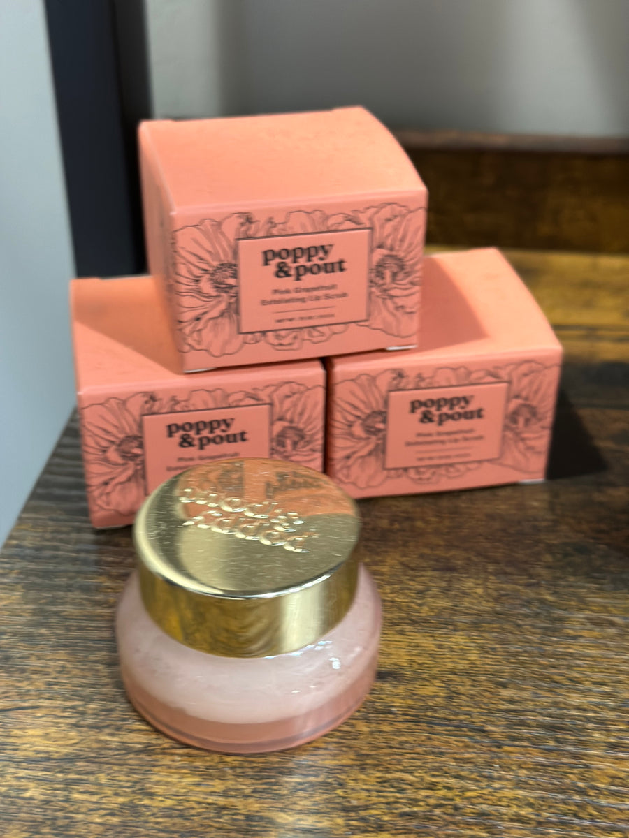 poppy & pout lip scrub Locke & Key Boutique