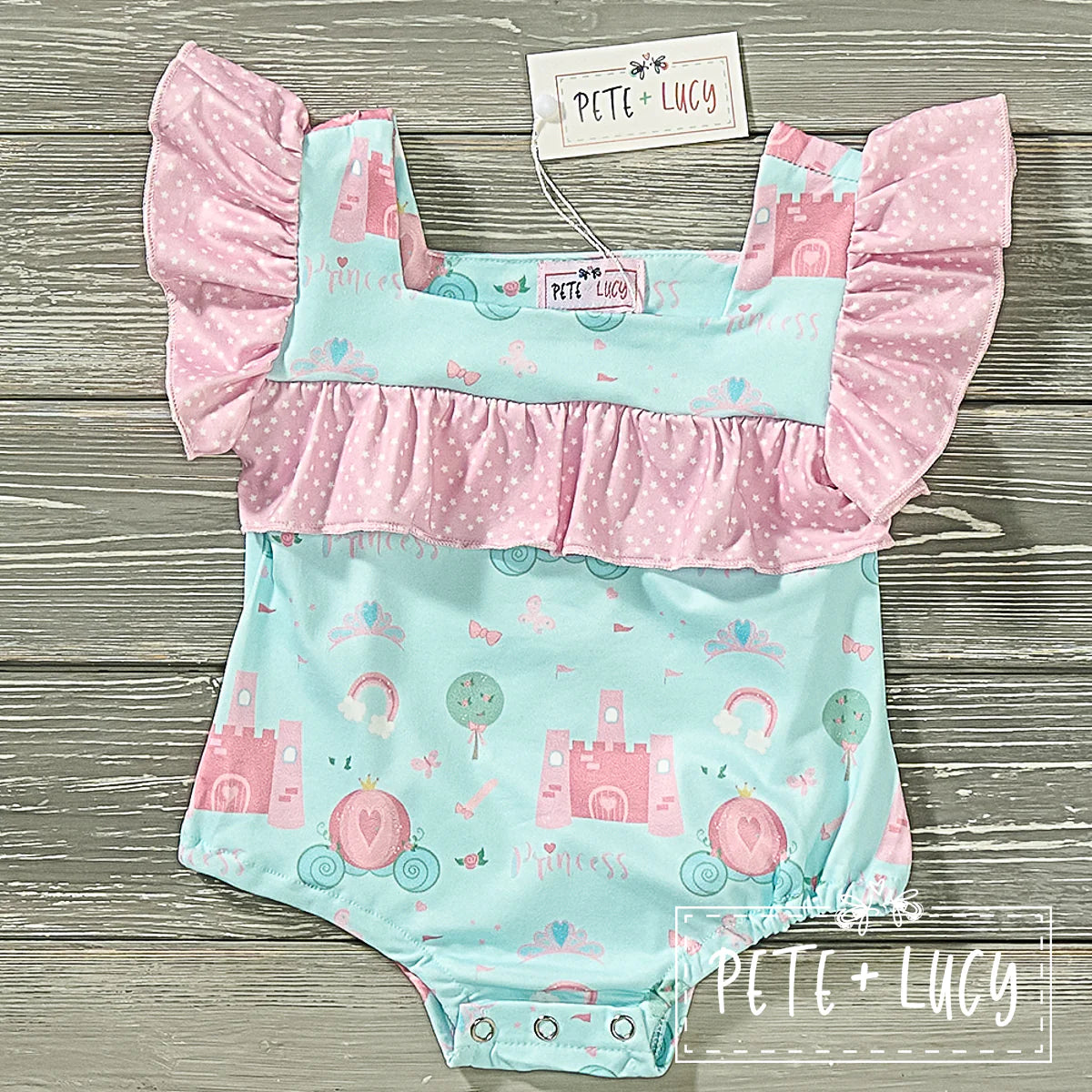 princess carriage infant romper