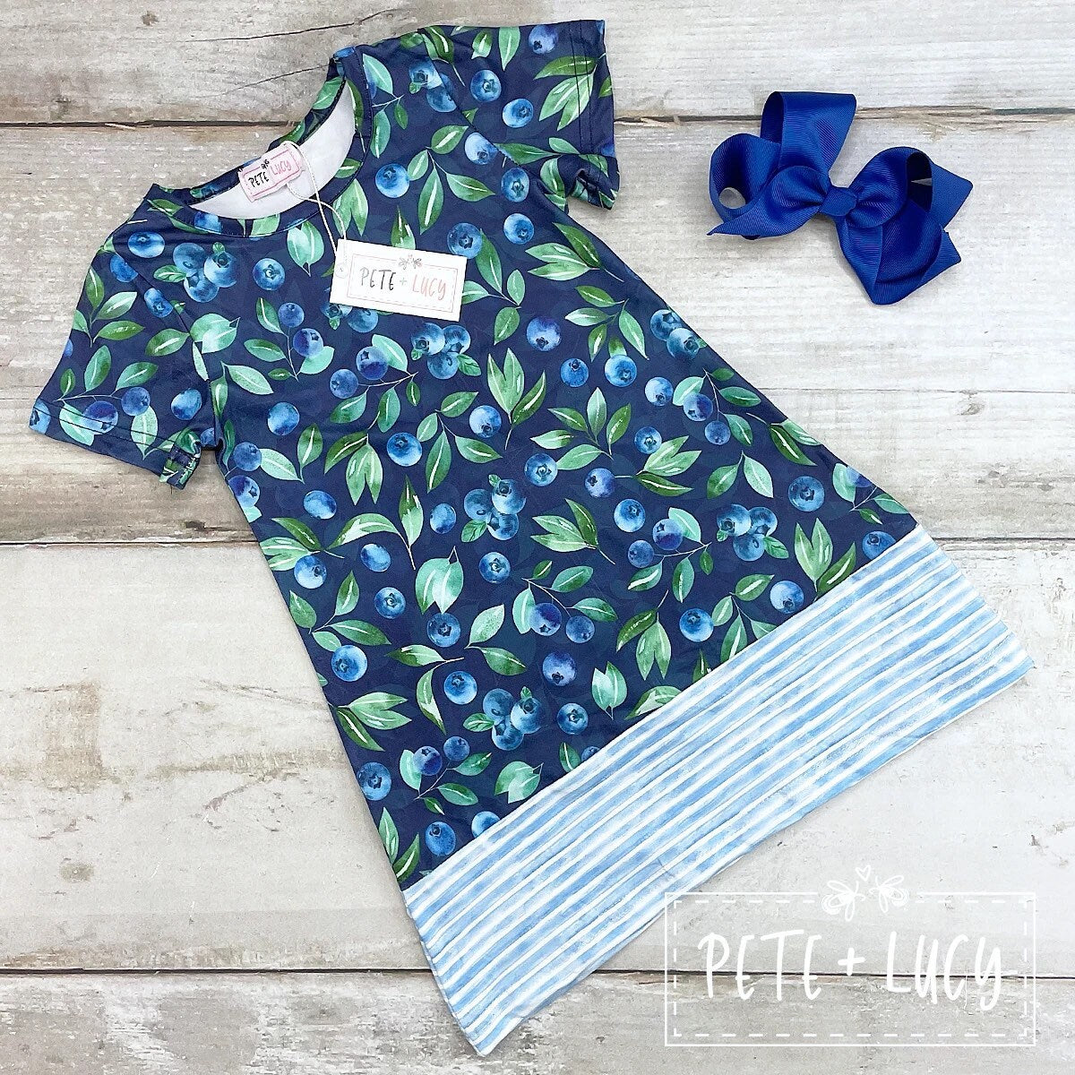 Blueberry Short Sleeve Dress