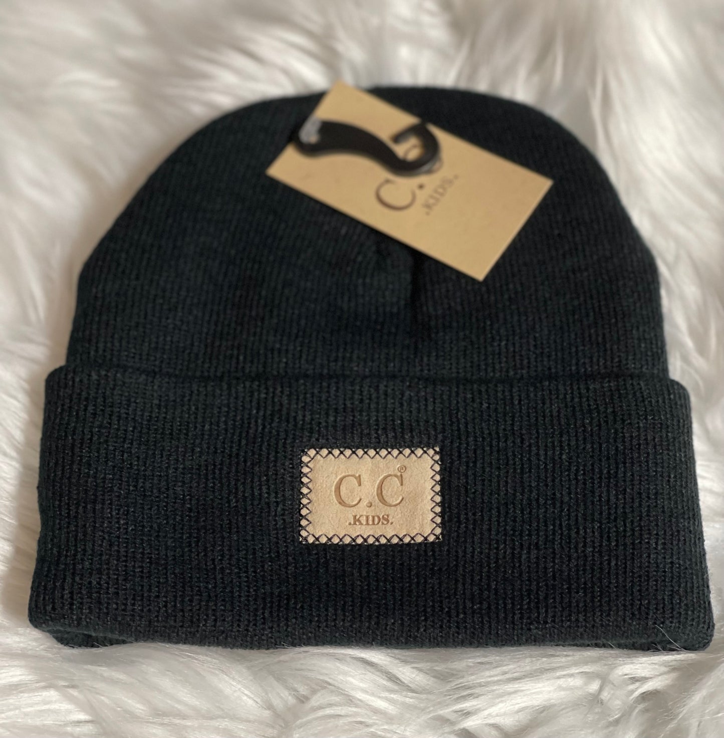 C.C. Classic Rib Patch Kids Beanie