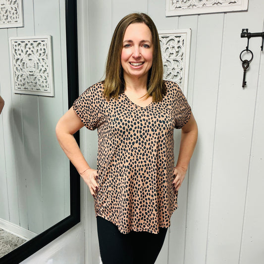 Dolman Sleeve Animal Top