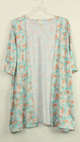 Kids Size Flower Print Cardigan