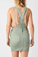 Judy Blue High Waist Garment Dyed Skirt Overall in Sage