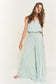 Lurex Retro Smocking Full Length Jumpsuit