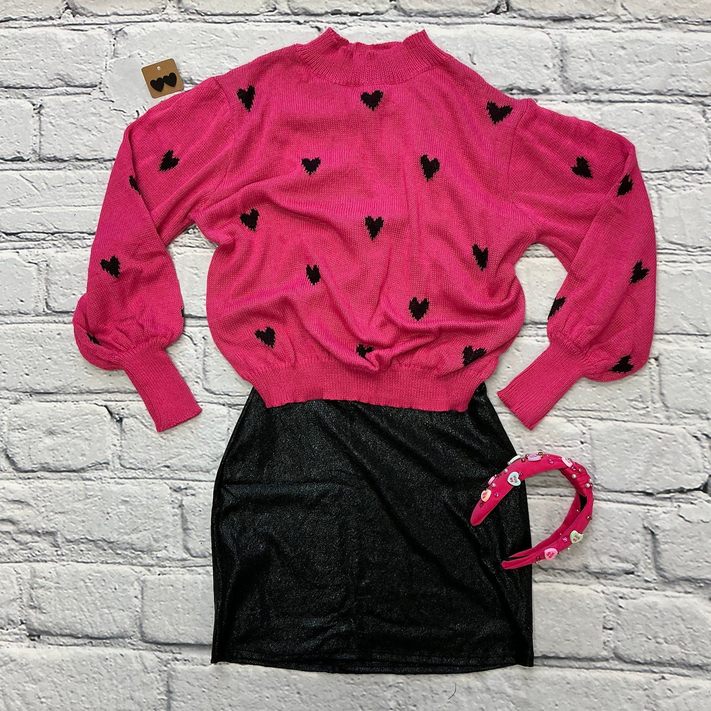 Metallic Foil Mini Skirt