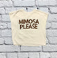 Mimosa Please Short Sleeve Pullover Sweater
