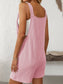 Knot Strap Shorts Romper
