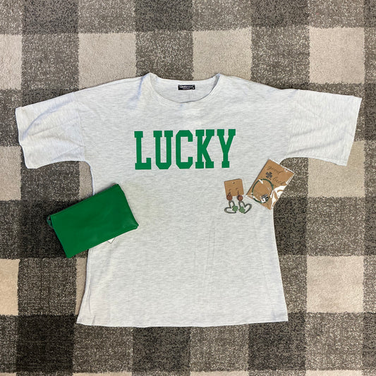 Solid Ribbed Lucky Top