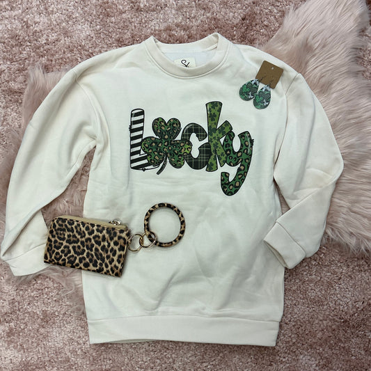 Lucky Pattern Sweatshirt