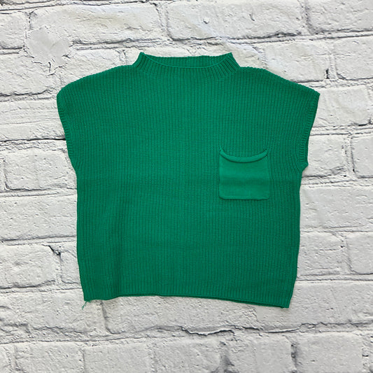 Mock Neck Short Sleeve Sweater