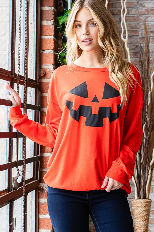 Halloween Pumpkin Top