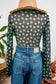 Fashion St Patrick Shamrock Long Sleeve Mesh Bodysuit
