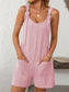 Knot Strap Shorts Romper