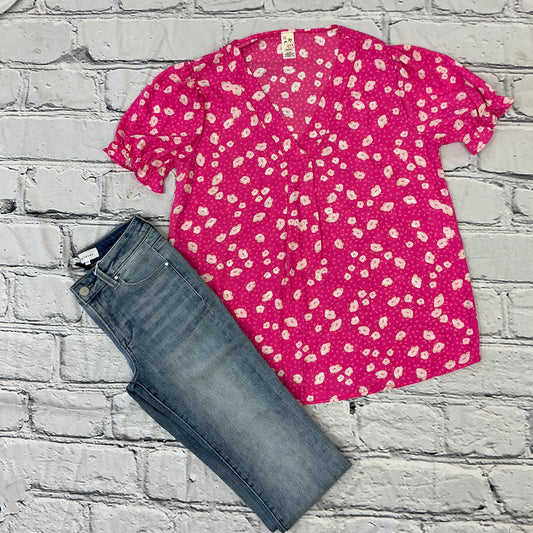 Floral V Neck Top