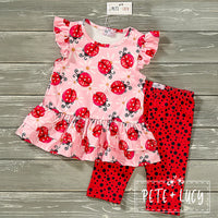 Ladybug+ Daisy capri set