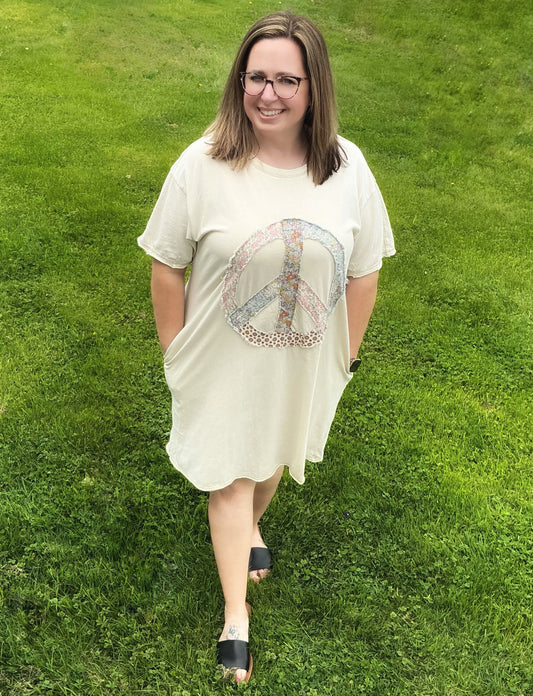 Peace Patch Washed Cotton Jersey
