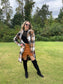 Plaid Print Button Down Lapel Collar Trendy Coat