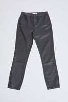 YMI Metallic Skinny Jean in Black - (Curvy)