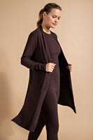 Butter Long Sleeve Cardigan with Side Slits