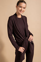 Butter Long Sleeve Cardigan with Side Slits