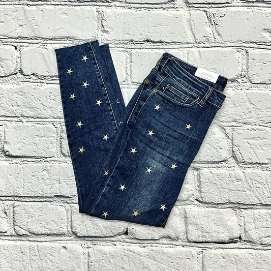Judy Blue High Waist Star Embroidered Jean - Size 11