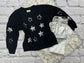 Drop Shoulder Sequins Star Sweater