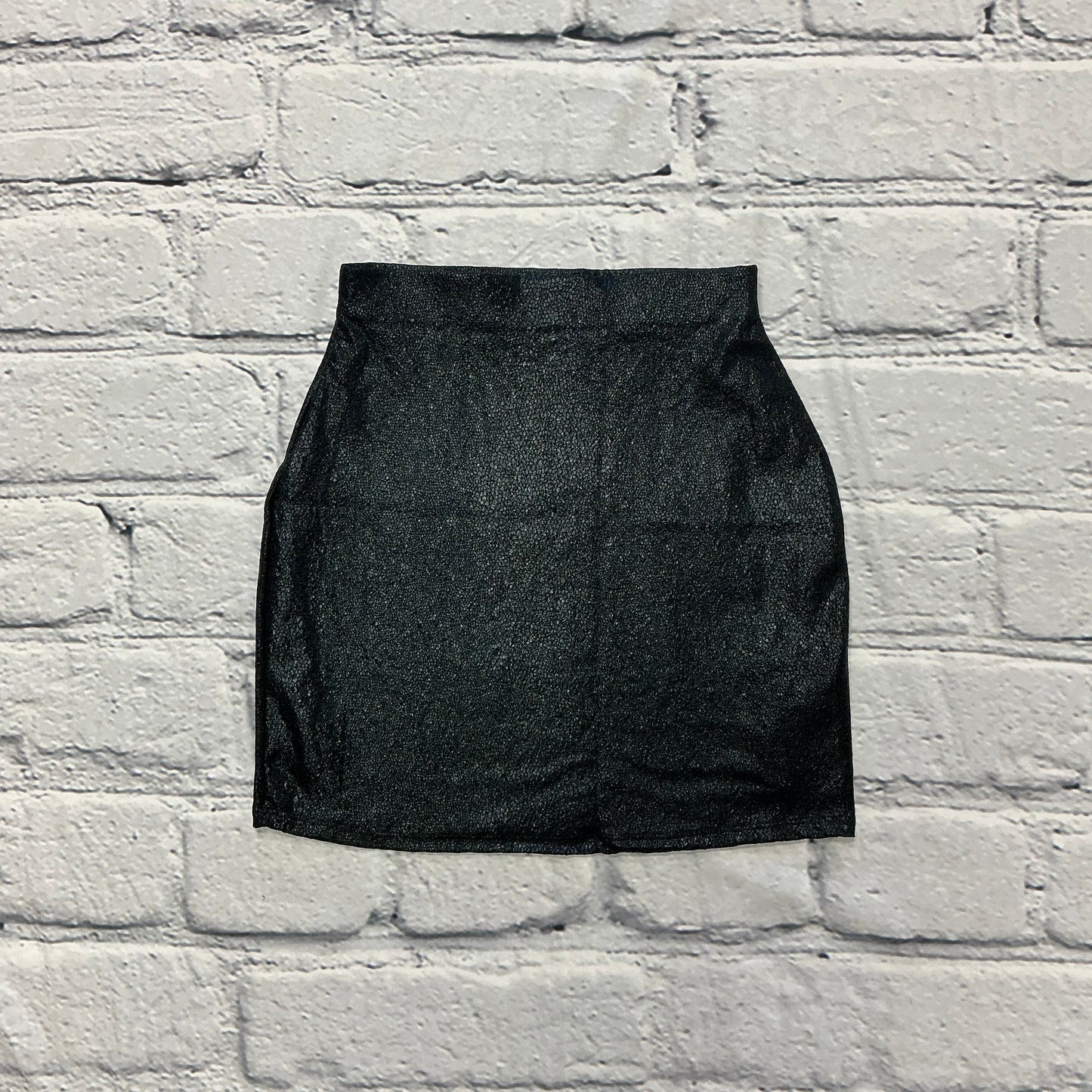 Metallic Foil Mini Skirt