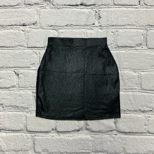 Metallic Foil Mini Skirt