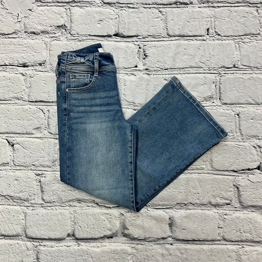 Risen Tummy Control High Rise Crop Wide Waist Band Bow