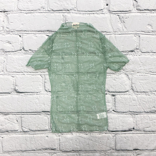 High Neckline Lace Short Sleeve Top (3 Colors)