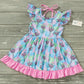 Flowery Flamingo Girls Dress