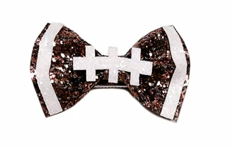 Football Hair Bow
