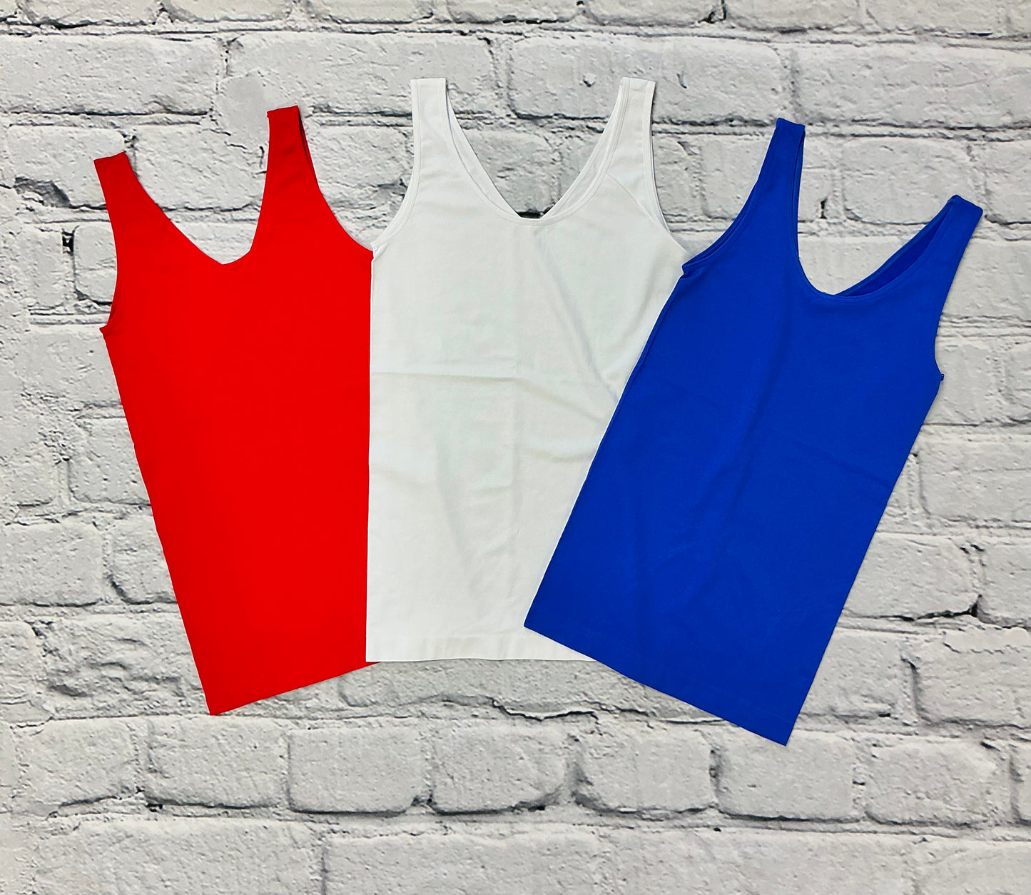 Reversible V or U Neckline Seamless Tank - Summer Colors