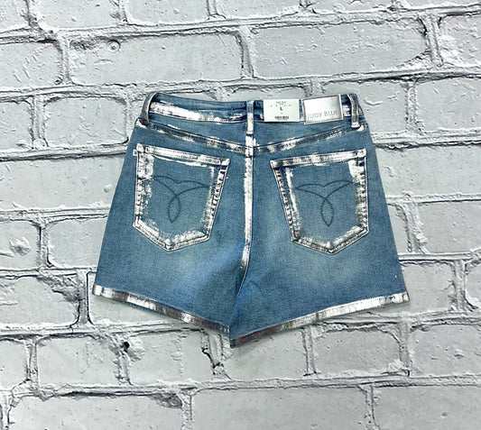 Judy Blue High Waist Slim Short with Foil Seams