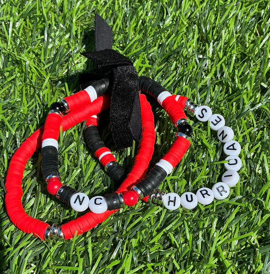 Game Day School Spirit Bracelet Stacks Customized colors