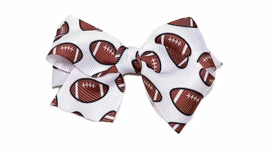 Football Hair Bow