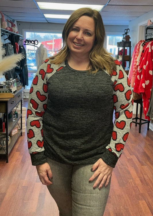 Solid and Heart Top