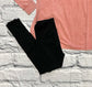 Nylon Butter Seamless Leggings in Black