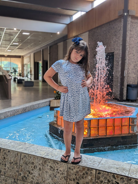 Kids Size Leopard Print Swing Dress