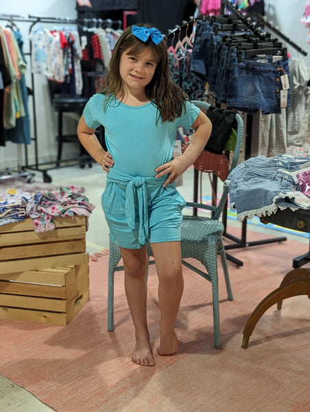 Kids Size Solid Romper